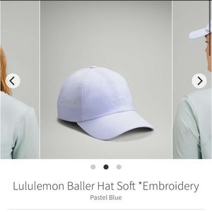 Lululemon baller hat soft embroidery Pastel blue O/S